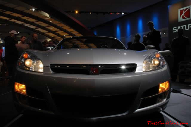 A Red Line model of the Sky was introduced on April 11, 2006 at the New York Auto Show. It uses the same 260 hp (194 kW) turbocharged Ecotec engine as the Solstice GXP, as well as the same standard 5-speed Aisin manual transmission. An automatic transmission is optional.
