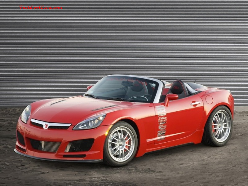 A Red Line model of the Sky was introduced on April 11, 2006 at the New York Auto Show. It uses the same 260 hp (194 kW) turbocharged Ecotec engine as the Solstice GXP, as well as the same standard 5-speed Aisin manual transmission. An automatic transmission is optional.