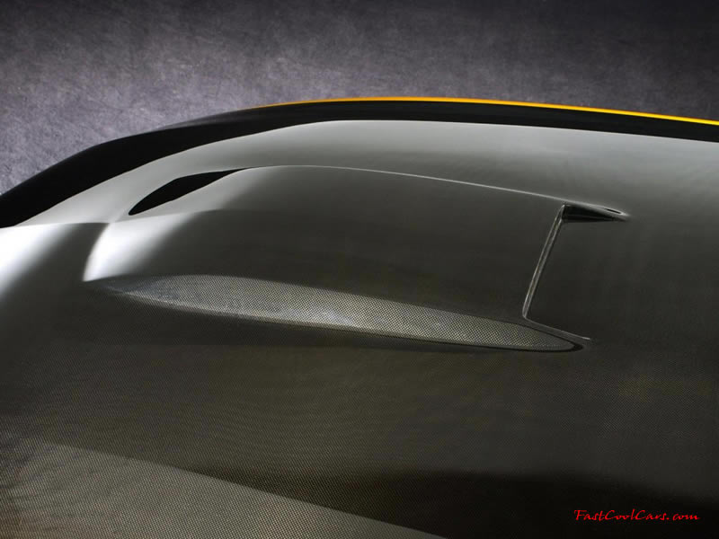 carbon fibre wallpaper. GTR Mustang Carbon fiber hood
