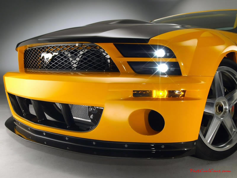 GTR Mustang front view ground level