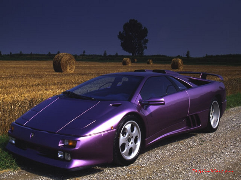 Lamborghini Diablo painted in purple Free Fast Cool Cars desktop 
