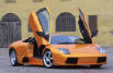 Lamborghini with doors open