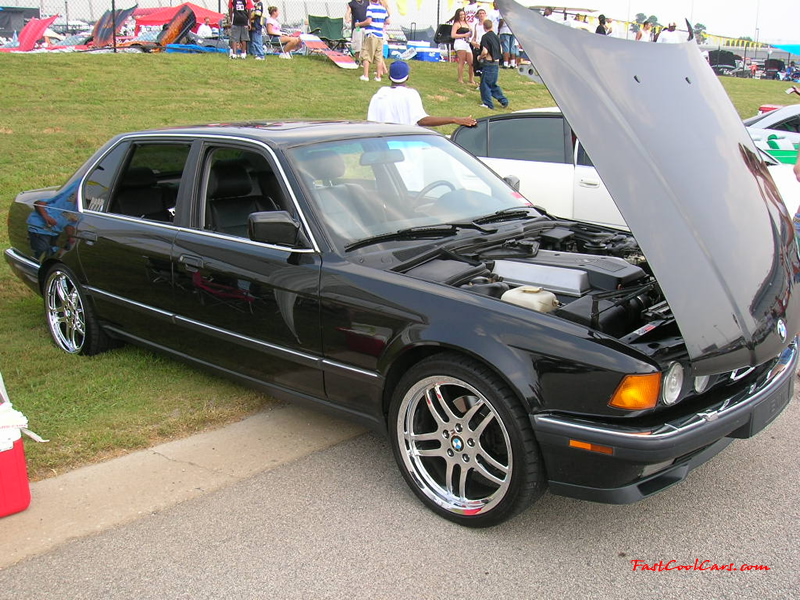 Nopi Nationals - Motorsports Supershow 2005, 1994 740iL BMW with 19 inch chrome M-Parallel BMW wheels.