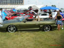 Nopi Nationals - Motorsports Supershow 2005, Ford Mustang Convertible, with custom paint job, and light bar.