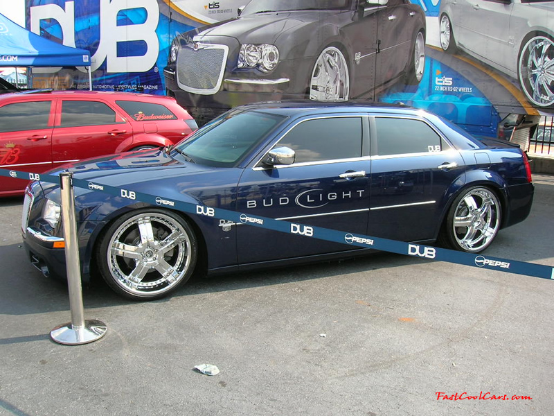  DUB custom Chrysler huge chrome rims budwieser fast cool car