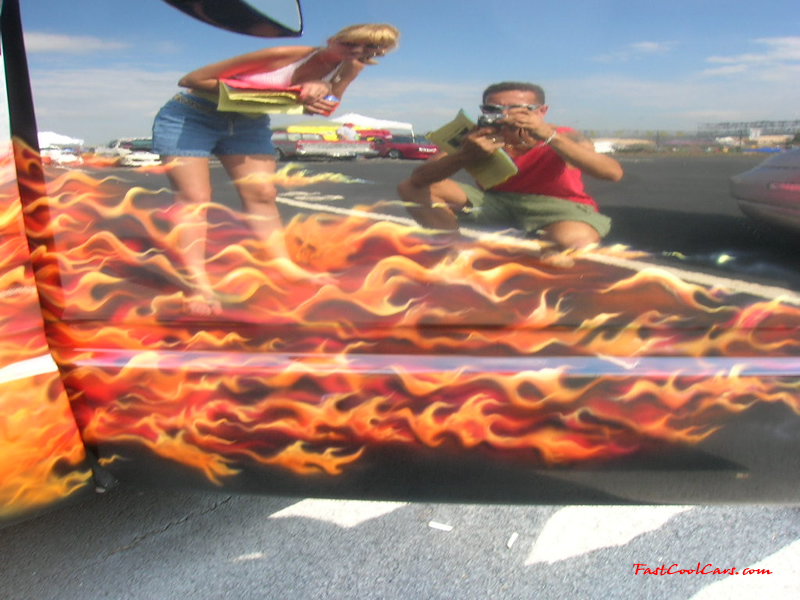 Nopi Nationals - Motorsports Supershow 2005, cool flameing paint job, check out the skull in the flame.