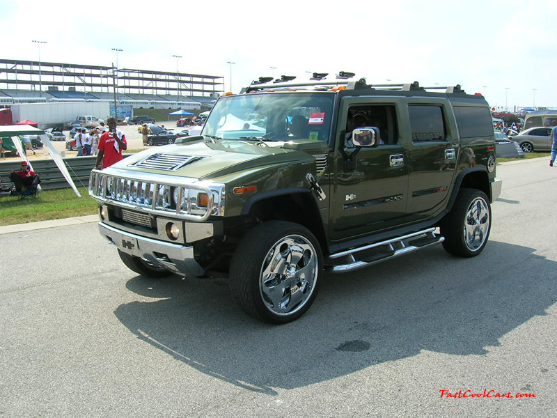 Nopi Nationals - Motorsports Supershow 2005, Hummer with big chrome wheels