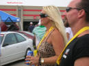 Linda Hogan, with their assistants and her husband Hulk Hogan and their son an there way to the NOPI main stage.