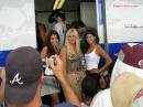 Linda Hogan and a couple Foose Models getting their picture taken.