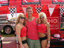 Me, Ron Landry and two sexy models, brought to you from the Kuhmo tire company.