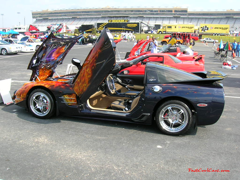 Nopi Nationals - Motorsports Supershow 2005, One very fast cool car, Chevrolet Corvette with 750 Horsepower, and a killer paint job, besides many other modifications like gull winged doors just to name one.