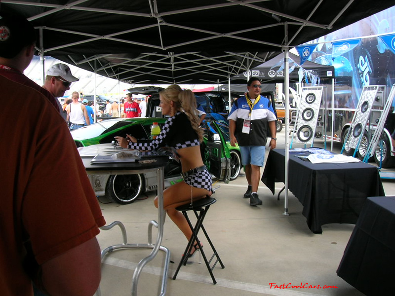 Nopi Nationals - Motorsports Supershow 2005, db audio model, Lacy, sexy lady.