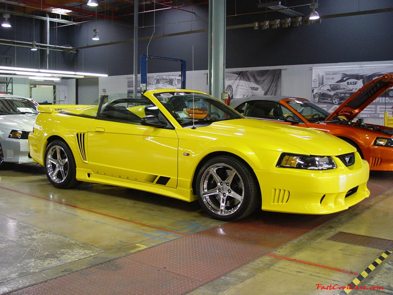 Exotic cars on fast cool cars - High performance at its best, money and horsepower. Convertible Saleen Mustang, nice yellow paint job