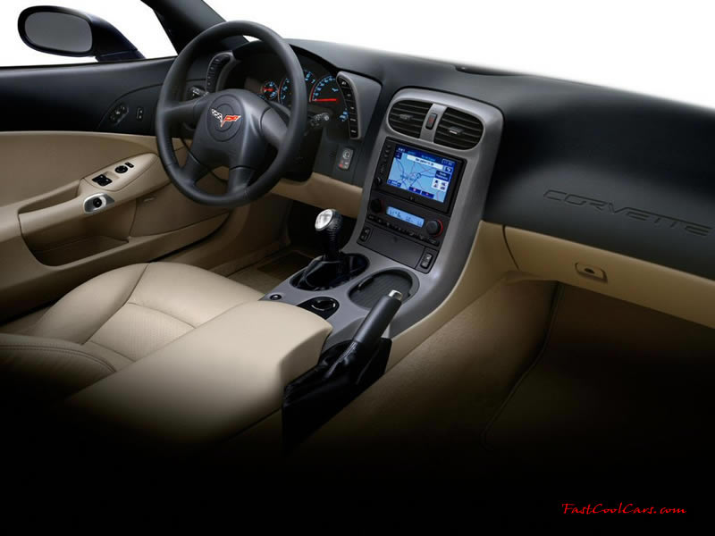 C6 Corvette interior view