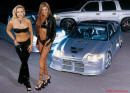 Models with low riders on fast cool cars