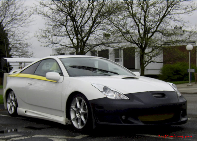 Fast and the furious little white tuner car.