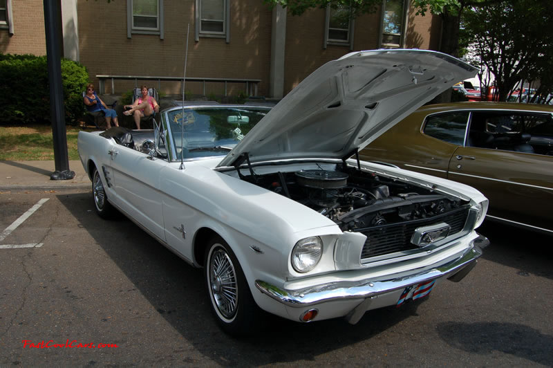 Cleveland, Tennessee - Cruise in, car show, 05-27-06  Fast Cool Cars - White classic Mustang.