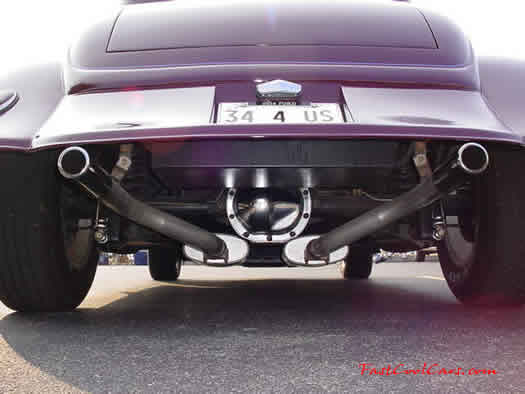 1934 Ford 3 window coupe Street Rod nice rear picture and underneath fastcoolcars.com