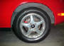 1990 Mazda Miata Roadster - 5 speed, little red sports car. polished aluminum wheels