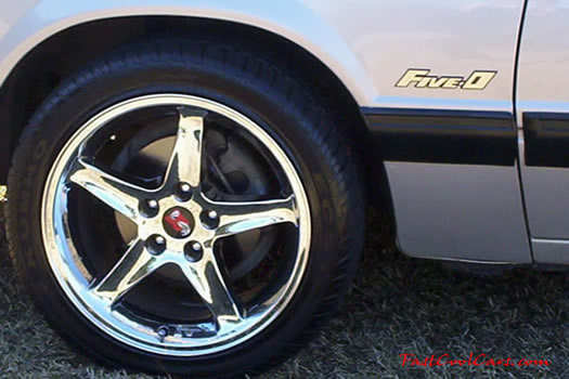 1991 Ford LX Mustang Coupe - 5.0, 5 Speed, Factory 17x9 Cobra R's with 255/40/17 Kumo's. 