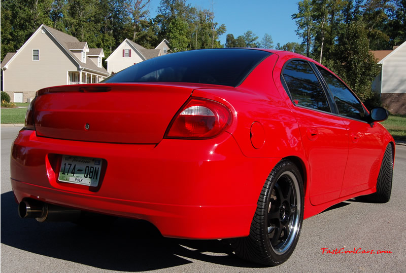 2005 Dodge SRT-4 2.4L DOHC Turbo - 3", 02 housing - 3" Turbo Back Exhaust, - 3" CAI - Brian Crower Stage 2 Cams - Monster - MSD - AEM - Walbro - Lowered - Big Turbo SOON... ( Enlarged version, High Resolution - High Quality pictures, the best fast cool car pics around. )