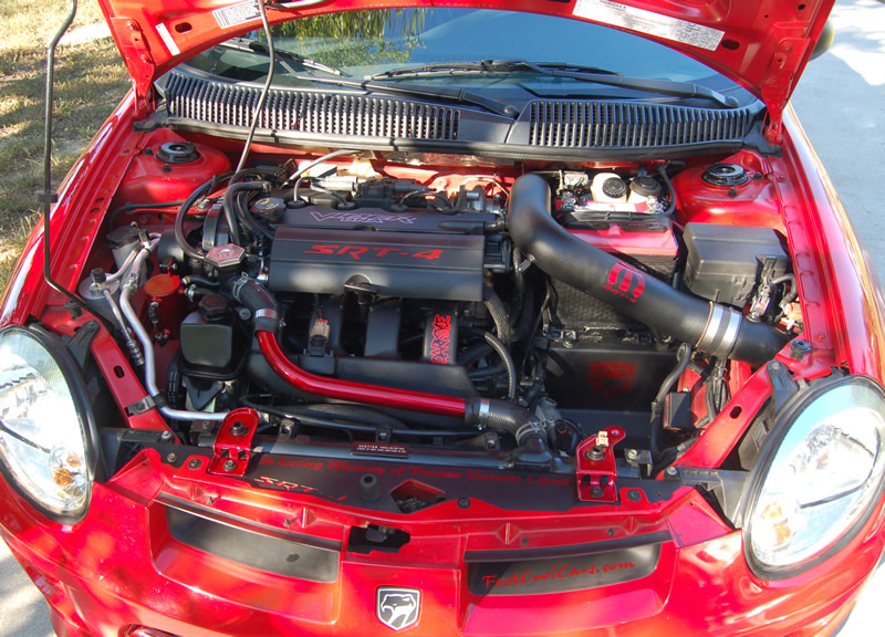 2005 Dodge SRT-4 2.4L DOHC Turbo - 3", 02 housing - 3" Turbo Back Exhaust, - 3" CAI - Brian Crower Stage 2 Cams - Monster - MSD - AEM - Walbro - Lowered - Big Turbo SOON... ( Enlarged version, High Resolution - High Quality pictures, the best fast cool car pics around. )