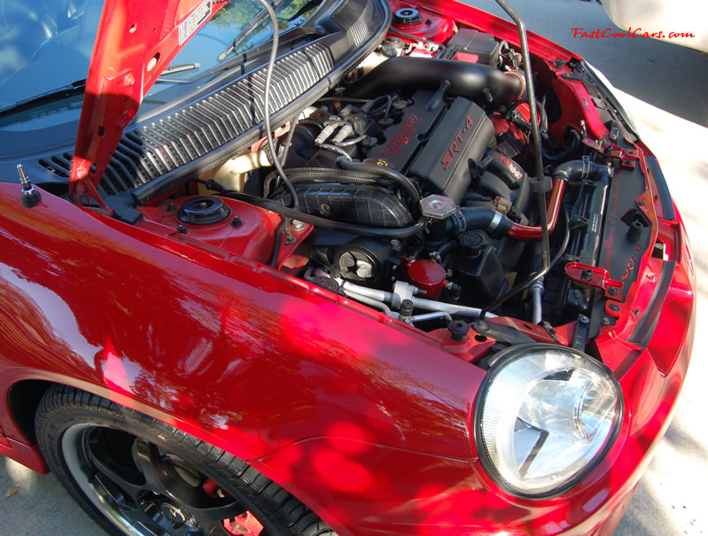 2005 Dodge SRT-4 2.4L DOHC Turbo - 3", 02 housing - 3" Turbo Back Exhaust, - 3" CAI - Brian Crower Stage 2 Cams - Monster - MSD - AEM - Walbro - Lowered - Big Turbo SOON... ( Enlarged version, High Resolution - High Quality pictures, the best fast cool car pics around. )
