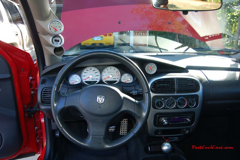 2005 Dodge SRT-4 2.4L DOHC Turbo - 3", 02 housing - 3" Turbo Back Exhaust, - 3" CAI - Brian Crower Stage 2 Cams - Monster - MSD - AEM - Walbro - Lowered - Big Turbo SOON... ( Enlarged version, High Resolution - High Quality pictures, the best fast cool car pics around. )... Look at that killer millennium yellow Supercharged and methanol injected 2002 Z06 Corvette.
