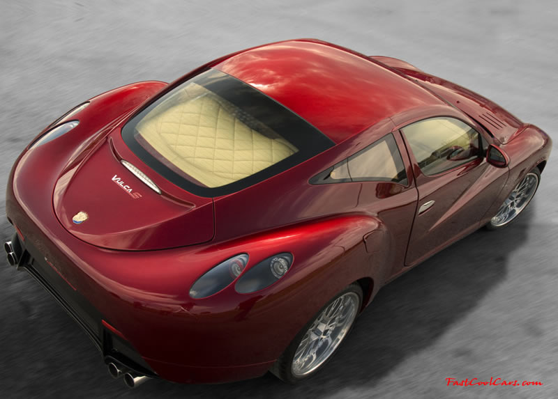 2009 F&M Auto Vulca S, The S version, instead pointing to a more performance supercharged V8, 630 hp