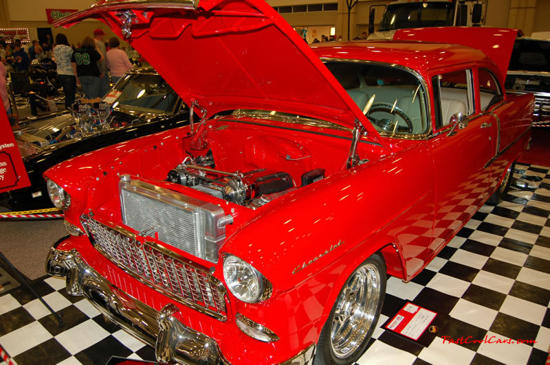 The 2009 World of Wheels Show in Chattanooga, Tennessee. On Jan. 9th,10, & 11th, Pictures by Ron Landry. 2 door chevrolet with an updated fuel injected V8, nice ride.