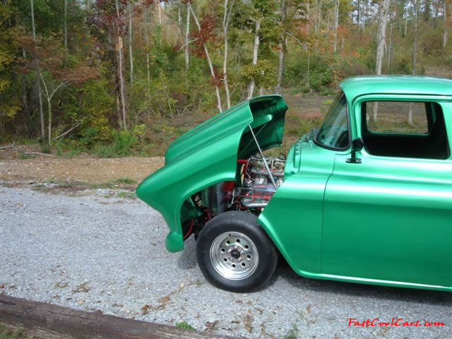 1956 Chevrolet truck big back window pro-street show 350 bored 60 - For Sale