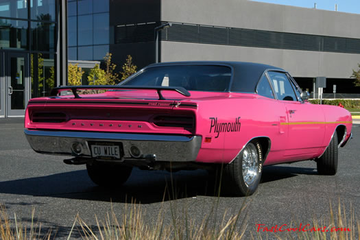 1970 Moulin Rouge Plymouth Roadrunner - one of 97 built.