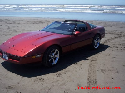 1987 Chevrolet Corvette - With highly polished aluminum intake and other parts.