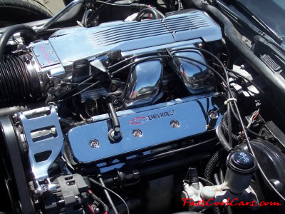 1987 Chevrolet Corvette - With highly polished aluminum intake and other parts.