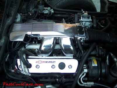 1987 Chevrolet Corvette - With highly polished aluminum intake and other parts.
