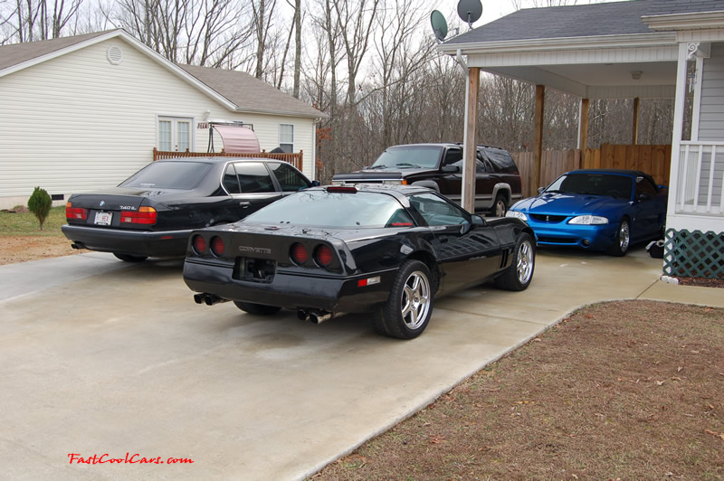 1990 Chevrolet Corvette - 6 Speed, Borla exhaust, C6 Z06 Chrome Wheels, slotted and drilled rotors.