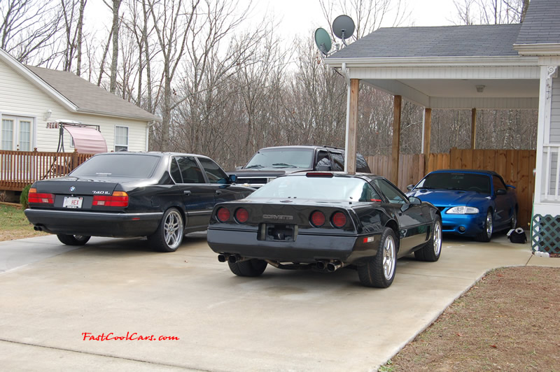 1990 Chevrolet Corvette - 6 Speed, Borla exhaust, C6 Z06 Chrome Wheels, slotted and drilled rotors.