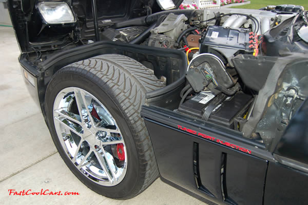 1990 Chevrolet Corvette - 6 Speed, Borla exhaust, C6 Z06 Chrome Wheels, slotted and drilled rotors.