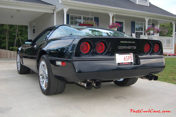 1990 Chevrolet Corvette - 6 Speed, Borla exhaust, C6 Z06 Chrome Wheels, slotted and drilled rotors.