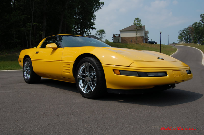 1994 Competition Yellow Chevrolet Corvette, 383 stroker LT1, 6 speed.