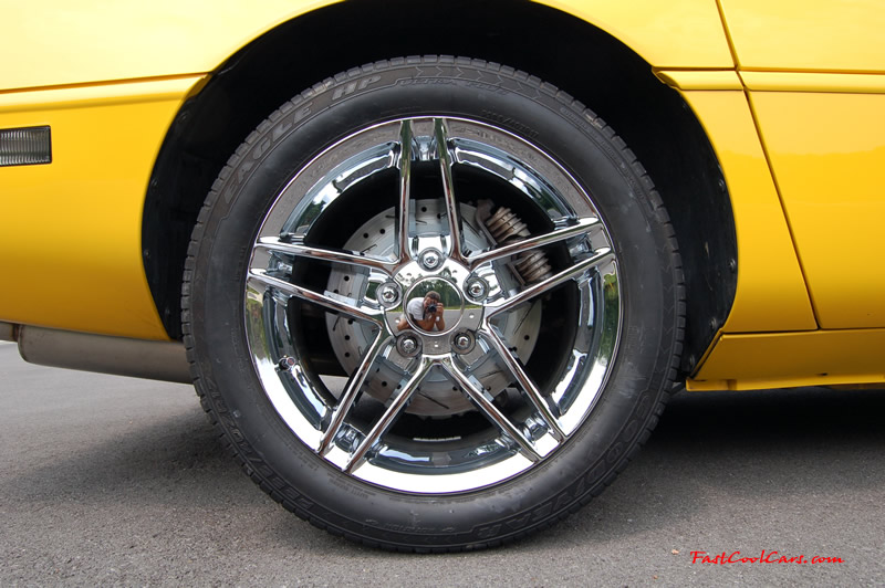 1994 Competition Yellow Chevrolet Corvette, 383 stroker LT1, 6 speed.
