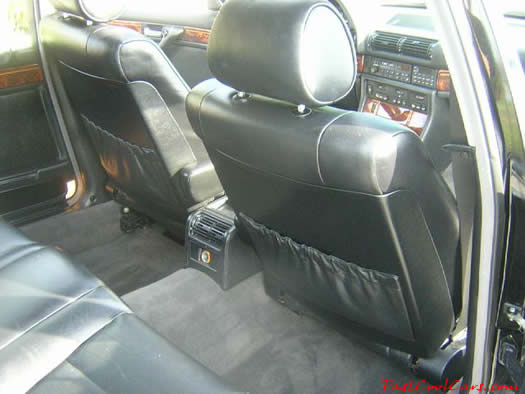 1994 BMW 740il leg room in rear