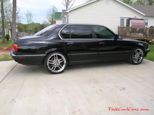 1994 BMW 740iL with chrome 19 inch M-Parallel wheels