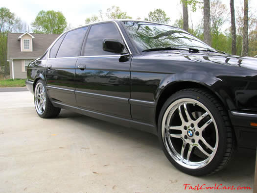 1994 BMW 740iL with chrome 19 inch M-Parallel wheels