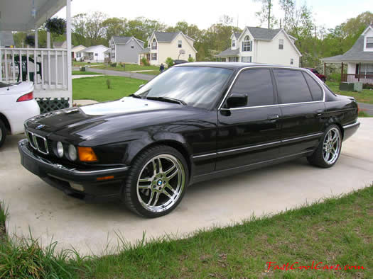 1994 BMW 740iL with chrome 19 inch M-Parallel wheels