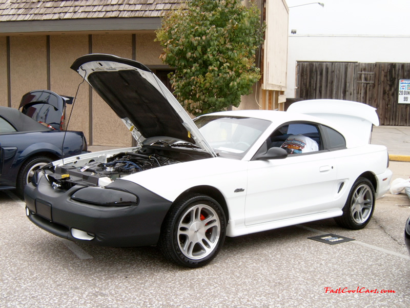 1997 Mustang Gt 5-speed - with Pro 5.0 Short throw shifter, at a car show.