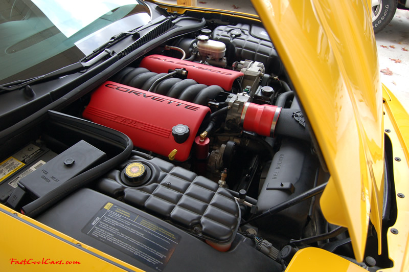 2002 Millennium Yellow Z06 Corvette - 405 HP Stock, at new home in Cleveland, Tennessee, LS6...sweet