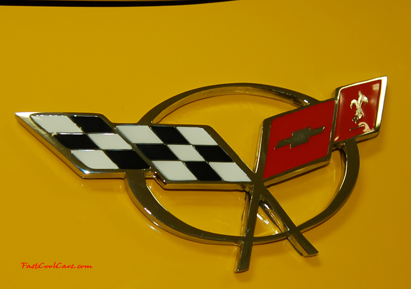 2002 Millennium Yellow supercharged & methanol injected Z06 Corvette, with many modifications, over 50 grand invested in the past 2+ years, for sale $38,000 what a deal. Chrome front C5 Corvette emblem.