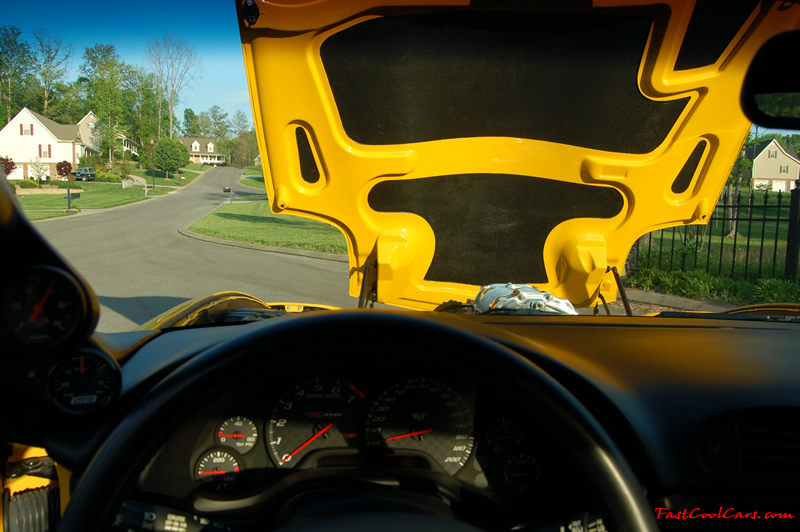 2002 Millennium Yellow supercharged & methanol injected Z06 Corvette, with many modifications, over 50 grand invested in the past 2+ years, for sale $38,000 what a deal. 555 HP | 565TQ - Polished blower, see the blower through the windshield.