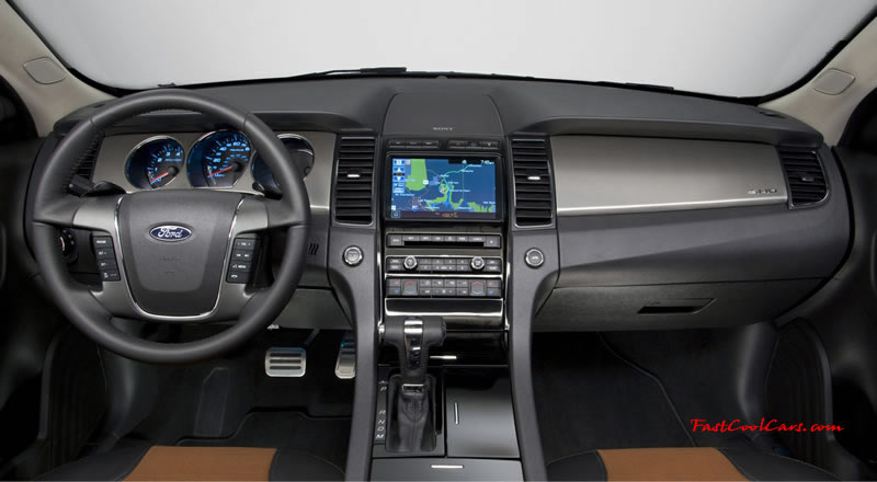 2010 Ford Taurus SHO returns with 365HP EcoBoost V6, Plus all wheel drive, paddle-shift six speed gearbox.
